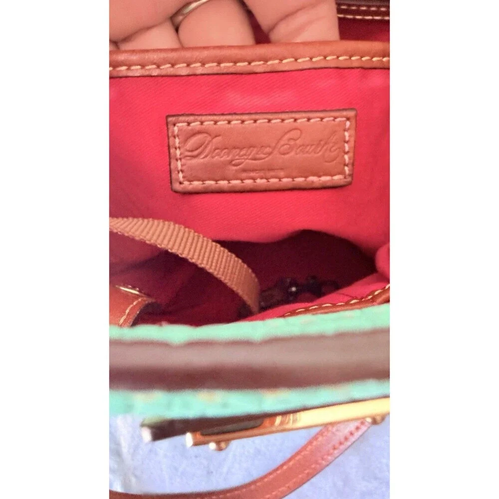 Dooney & Bourke Lexington Shopper Pebble Grain Leather Tote Bag Spearmint Green - Picture 10 of 14